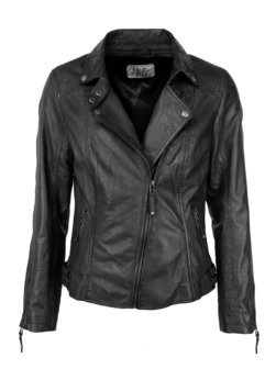 Artikelbild Damen Lederjacke von JCC in schwarz uni