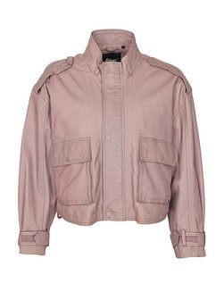 Artikelbild Damen Lederjacke von Maze in rosa uni