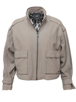 Artikelbild Damen Lederjacke von Maze in grau uni