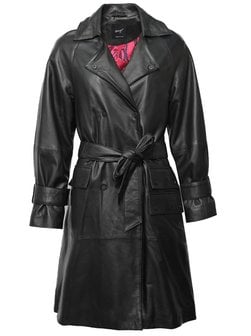 Artikelbild Damen Lederjacke von Maze in schwarz uni