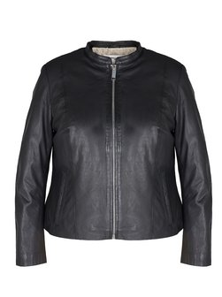 Artikelbild Damen Lederjacke von Maze in schwarz uni