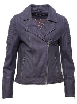 Artikelbild Damen Lederjacke von Maze in blau uni