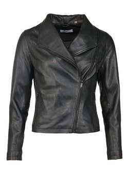 Artikelbild Damen Lederjacke von Maze in schwarz uni