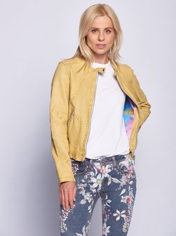 Artikelbild Damen Lederjacke von Maze in gelb uni
