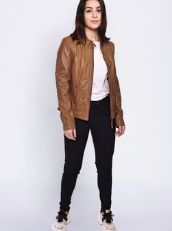 Artikelbild Damen Lederjacke von Mustang in cognac uni