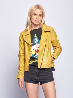 Artikelbild Damen Lederjacke von Maze in gelb uni