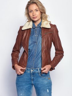 Artikelbild Damen Lederjacke von Maze in cognac uni