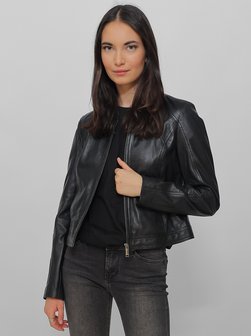 Artikelbild Damen Lederjacke von JCC in schwarz uni