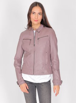 Artikelbild Damen Lederjacke von Maze in rosa uni