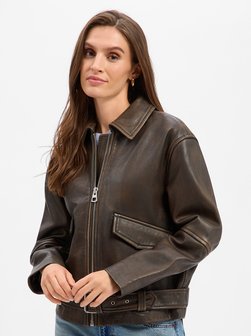 Damen Lederjacke