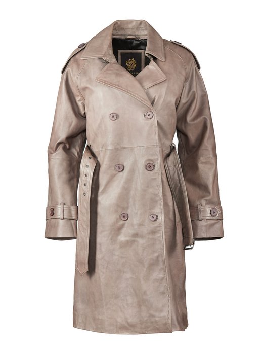 Damen Ledermantel AOE-145