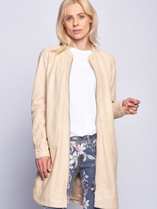 Damen Ledermantel