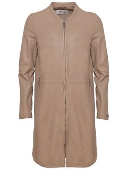 Artikelbild Damen Ledermantel von Maze in beige uni
