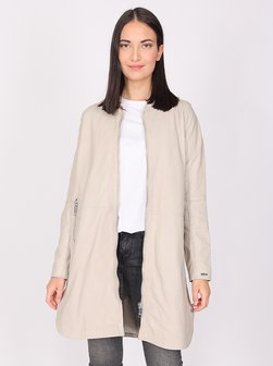 Artikelbild Damen Ledermantel von Maze in beige uni