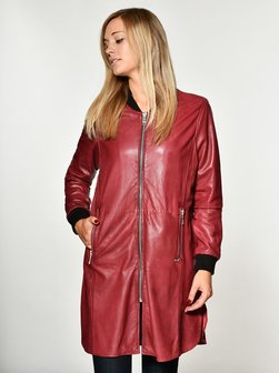 Damen Ledermantel