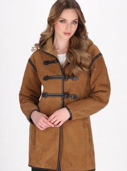 Damen Ledermantel