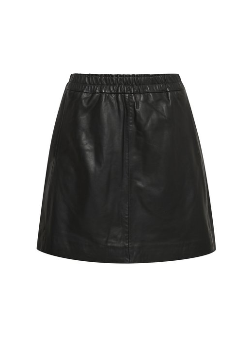 Damen Lederrock WookIW Elastische Taille