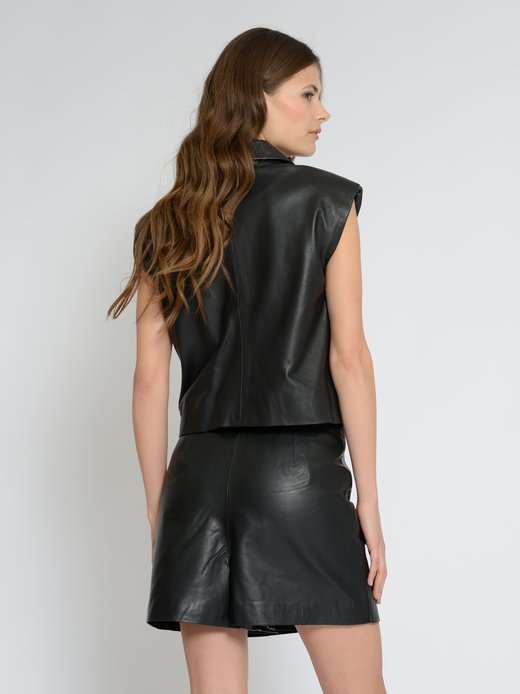 Damen Lederweste