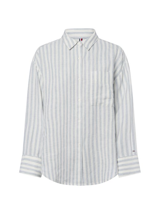 Damen Leinen-Hemdbluse