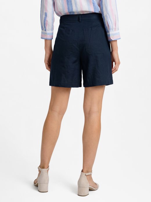 Damen Leinen-Mix-Bermuda