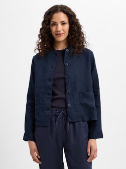 Artikelbild Damen Leinenbluse - Emma von Marie Lund in marine uni