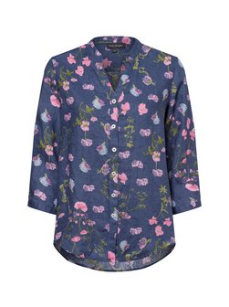 Artikelbild Damen Leinenbluse von Franco Callegari in marine rosa gemustert