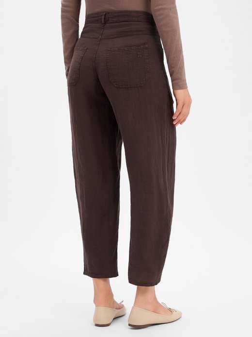 Damen Leinenhose - Mara Tapered Fancy
