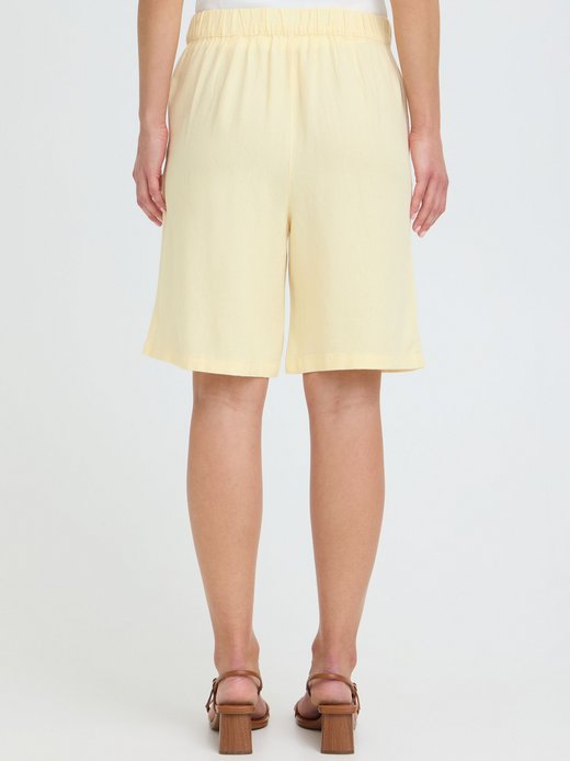 Damen Leinenhose - OXNInna Linen Mix Bermuda