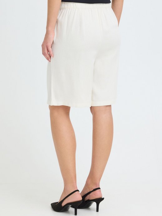 Damen Leinenhose - OXNInna Linen Mix Bermuda