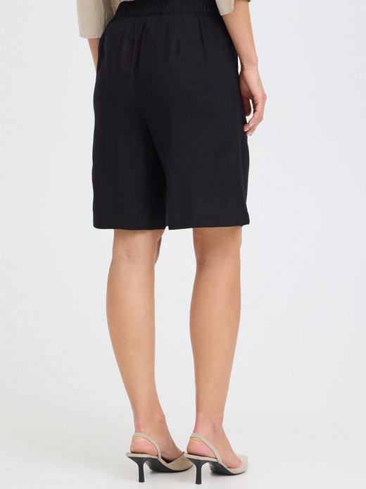Damen Leinenhose - OXNInna Linen Mix Bermuda