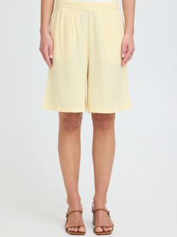 Damen Leinenhose - OXNInna Linen Mix Bermuda