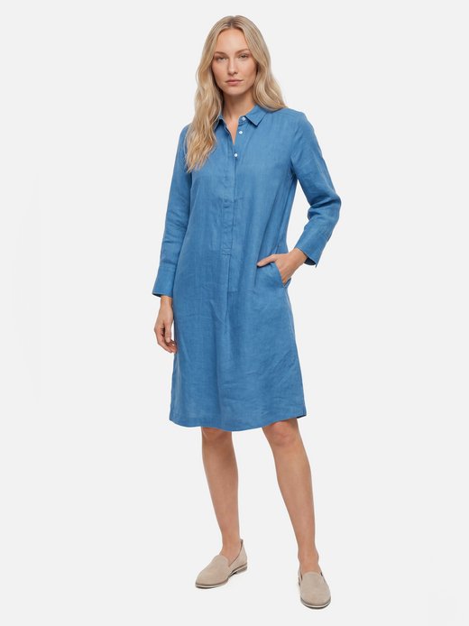 Damen Leinenkleid