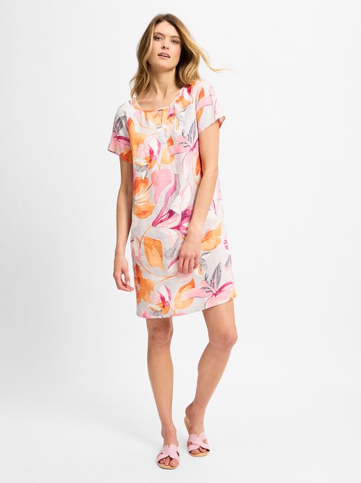 Damen Leinenkleid