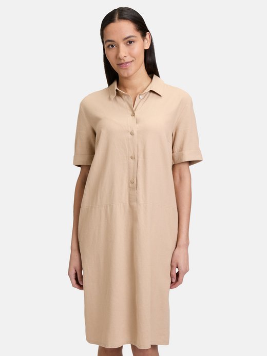 Damen Leinenkleid