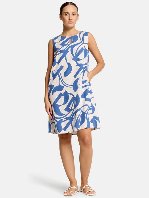 Damen Leinenkleid