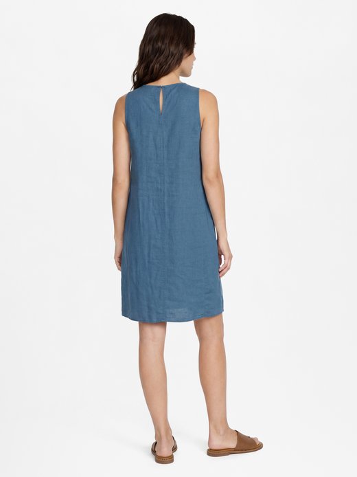 Damen Leinenkleid