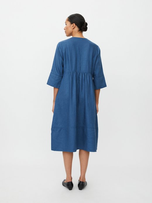 Damen Leinenkleid