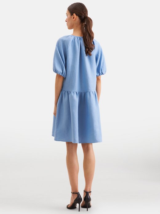 Damen Leinenkleid