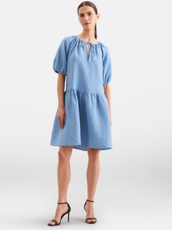 Damen Leinenkleid
