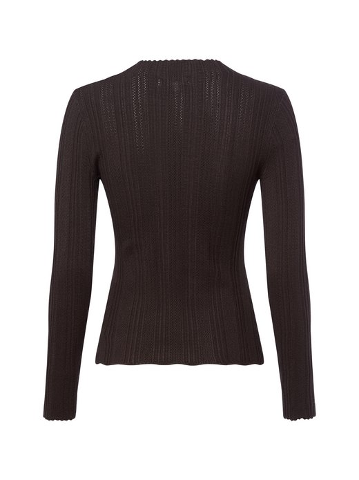 Damen Lochstrick-Pullover