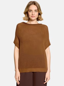 Damen Lochstrick-Pullover