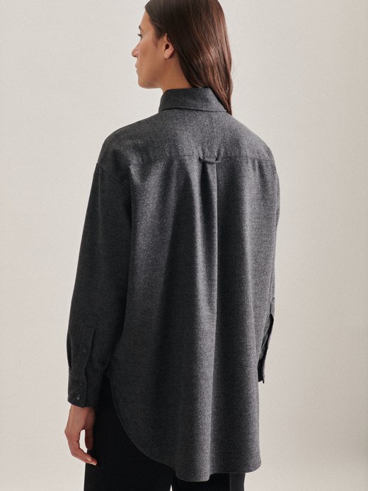 Damen Longbluse - Oversized Fit