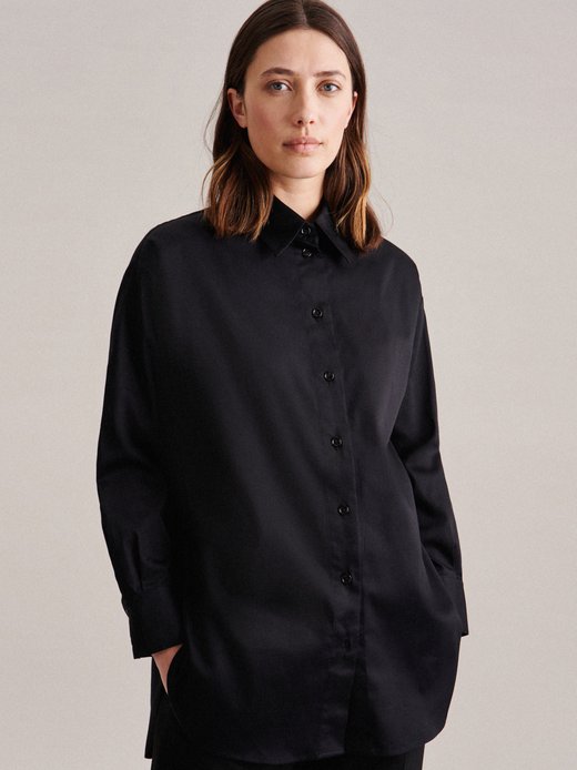 Damen Longbluse - Oversized Fit