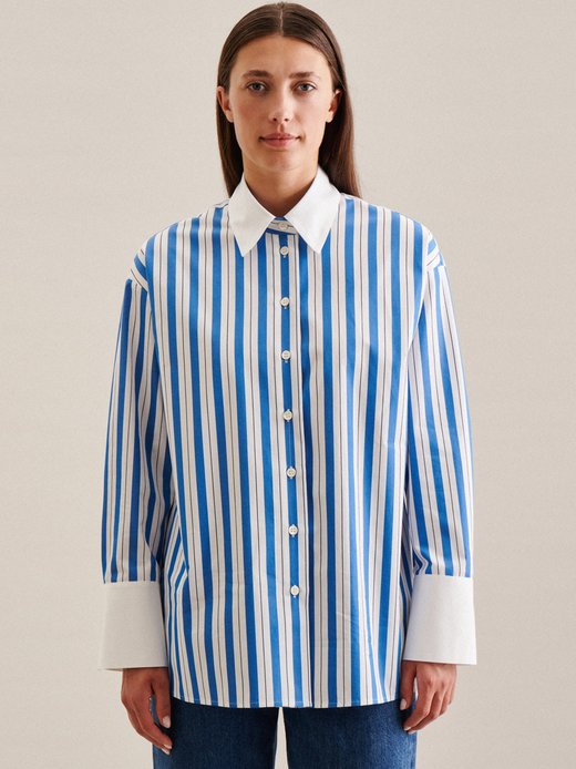Damen Longbluse - Oversized Fit