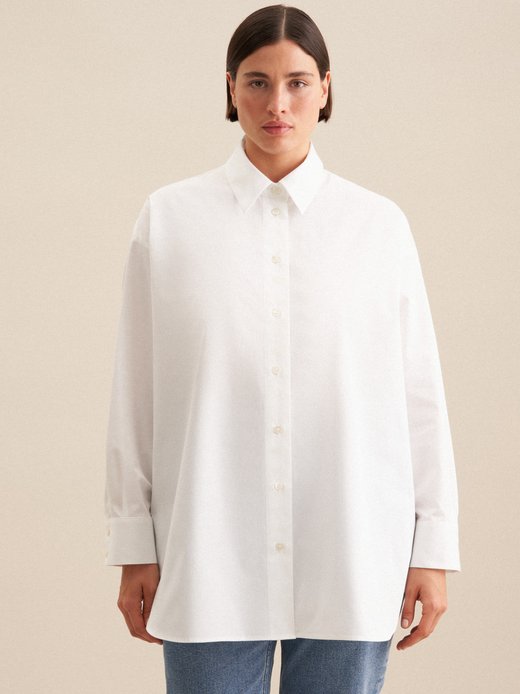 Damen Longbluse - Oversized Fit