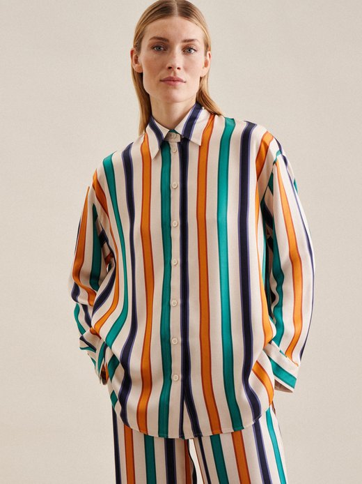 Damen Longbluse - Oversized Fit