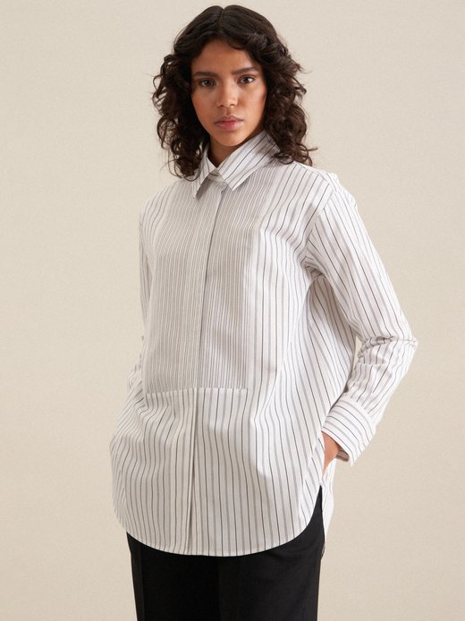Damen Longbluse - Oversized Fit