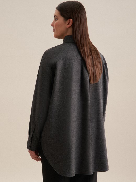 Damen Longbluse - Oversized Fit