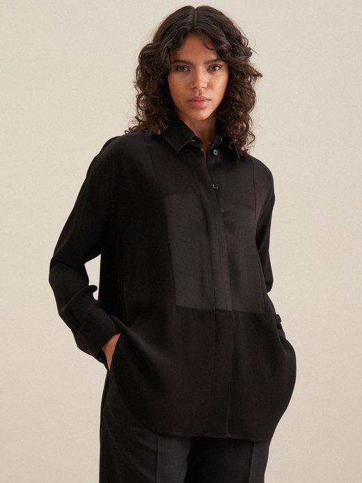 Damen Longbluse - Oversized Fit