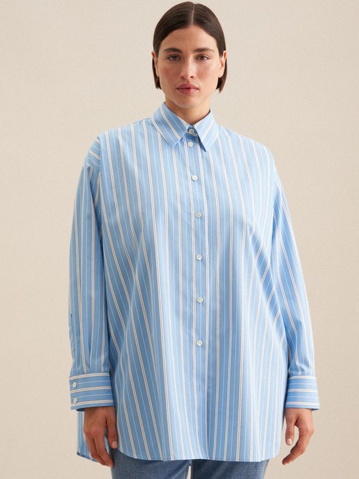 Damen Longbluse - Oversized Fit